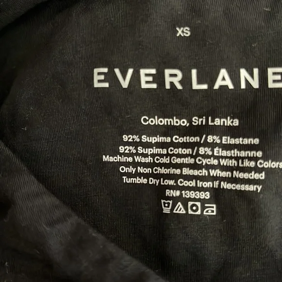 Everlane The Long-Sleeve V-Neck Bodysuit Black Size XS NWOT - Picture 7 of 7